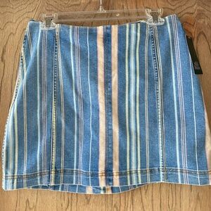Wild Fable Striped Denim Skirt NWT